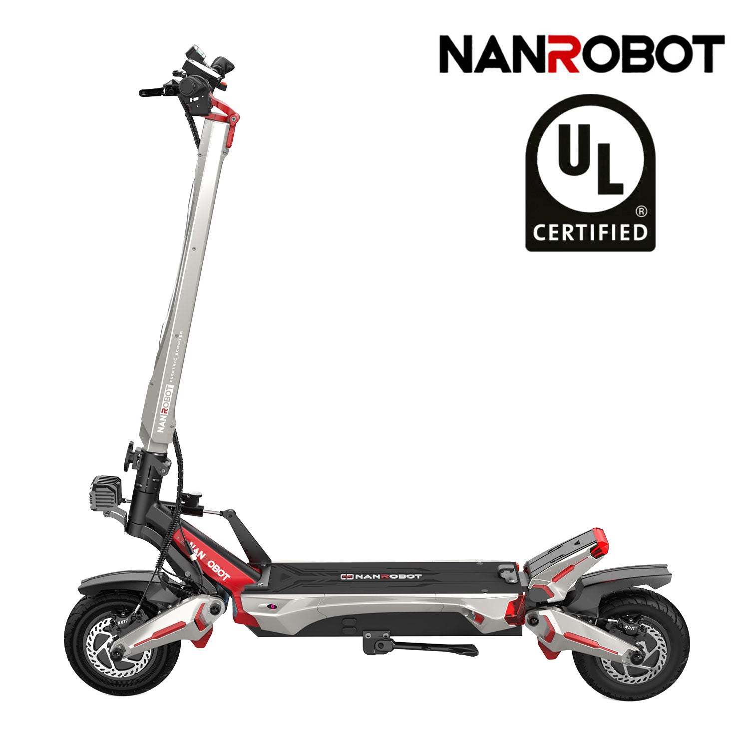 N6 Electric scooter with NANROBOT branding and UL certification logo