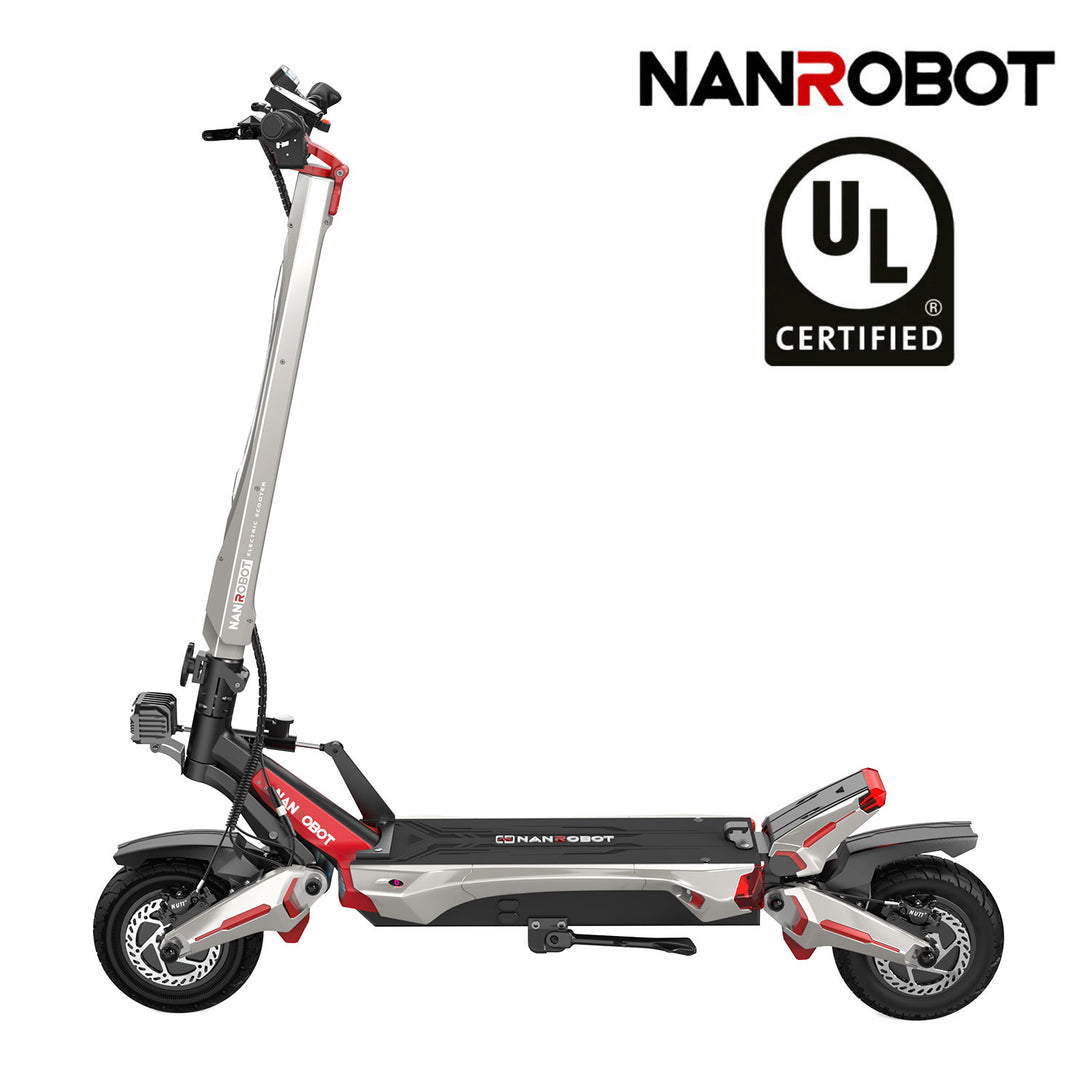 N6 Electric scooter with NANROBOT branding and UL certification logo 